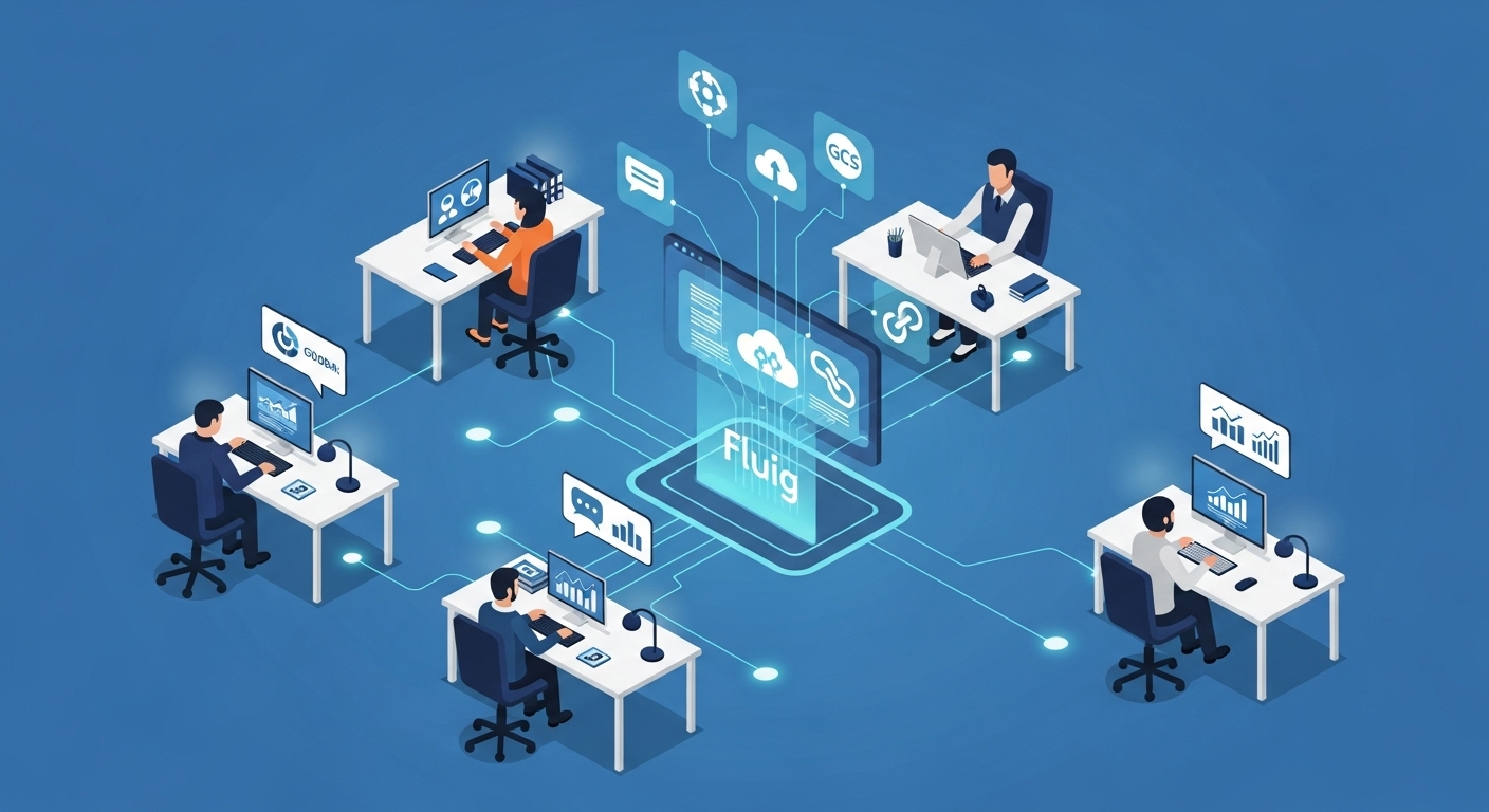 Como o Fluig melhora a colaboração entre departamentos